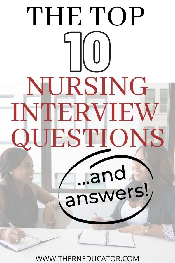 nursing interview assignment questions
